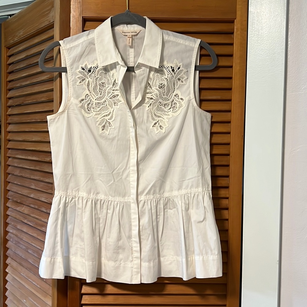 Rebecca Taylor Button Down Tank